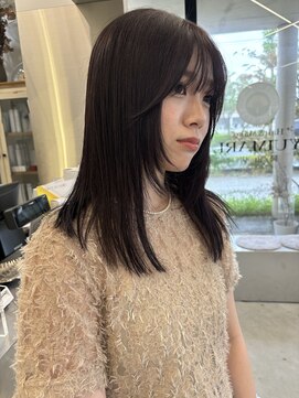 ユイマァル 岡山店(YUIMARL) ラベンダーグレー×顔まわりレイヤー