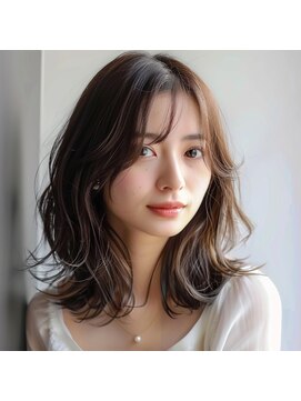 ネオヘアー 緑地公園(Neo hair) 国風レイヤーカットの似合わせミディ