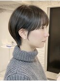 ショートヘア/ボブ/可愛い丸み/簡単スタイリング/20代30代