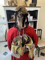 ディーヴァヘアーエズ(DIVA hair Eze)&nbsp;【kotone】成人式ヘアセット＊カチモリ＊リボンアレンジ