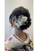【成人式】ふわふわシニヨン
