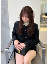 フィル 横浜(fil)&nbsp;高彩度ブラウン3Dレイヤー_メルティカラーフェミニンロング