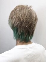 テーラヘアー つくば研究学園店(TELA HAIR)&nbsp;ミルクティー×エメラルドグリーン【TELA HAIR つくば研究学園】