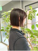 イメチェン/ホワイトブロンド/外ハネボブ/美髪/名駅a12
