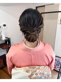 訪問着ヘアセット