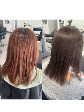 ガルボヘアー 桟橋店(garbo hair) アッシュブラウン高知美容院オイルカラー