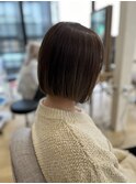 ハイライトカラーミルクティーベージュレイヤーカット