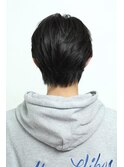 ナチュラル　センターパート　ニュアンス