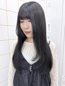 ガーランド(Girland) 【girland】艶感black 韓国風/レイヤーカット
