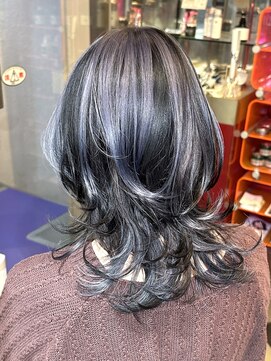 グリッツ (GLITZ) アンブレラ ランダムデザインカラー コントラストカラー