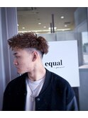 アップバングツイストスパイキーショート