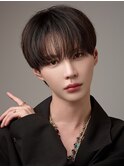 コンパクトシースルーマッシュダウンパーマ韓国ヘア