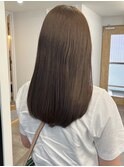 透明感カラーショコラベージュ＊抜け感くすみカラーストレート