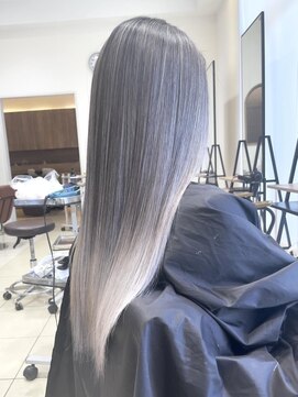 クアトログランシュ ひたちなか店(QUATRO×GranCieux) バレイヤージュ　ひたちなか/ブリーチ/デザインカラー