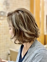 ピークアブー 銀座並木通り(PEEK-A-BOO)&nbsp;シルキーハイライト　白髪ぼかし　白髪染め