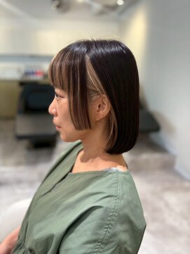 ソイクフ 高田馬場店(SOY-KUFU) 20代30代40代◎大人ボブインナーデザインアッシュカラー