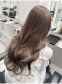 韓国/顔周りレイヤー/おくれ毛/ベージュ/ダブルカラー/西区/小新