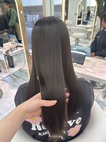 ロンドルピナス 小倉(Lond Lupinus)&nbsp;ミディアムヘア暗めカラー/デザインカラー/フェイスフレーミング