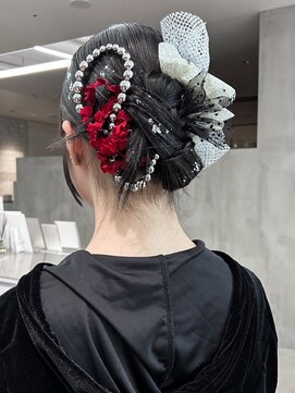 おくれ毛前髪カット韓国ヘアロング_ba550583