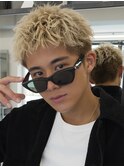 海外風ショートバレイヤージュ