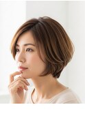 川越/ショート/ボブ/ハイライト/白髪ぼかし/白髪染め