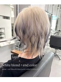 white blond × end color