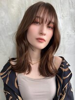 キラ 渋谷(KILLA)&nbsp;ブリーチなしダブルカラーで作るココアベージュ◆くびれヘア