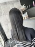 【Wケア】縮毛矯正＋カラーカットフル＋TR　￥22,000