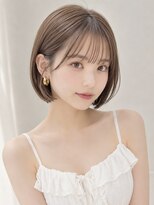 ユーフォリア 新宿店(Euphoria) 小顔シースルーバング顔周りカットミディアムレイヤーワンカール