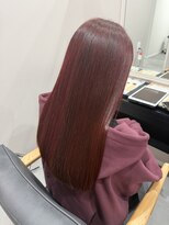 アウラヘアーサロン(aura hair salon)&nbsp;髪質改善カラー×レッドカシス