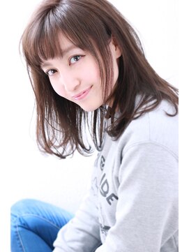 マリアバイアフロート(Maria by AFLOAT) 【Mariabyafloat】うぶバングノームコアワンカールセミロング♪