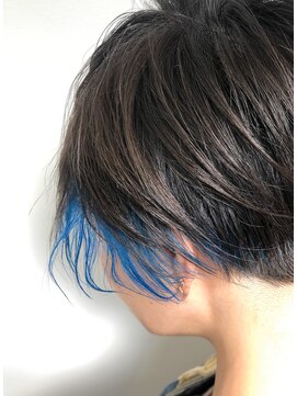 アッシュ 稲田堤店(Ash) インナーカラーブルー