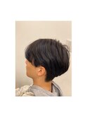 マッシュ×ブルーブラックカラー