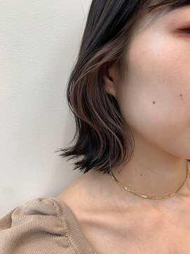 ジュイール(jouir) イヤリングインナーカラー/アッシュブラック[20代30代]