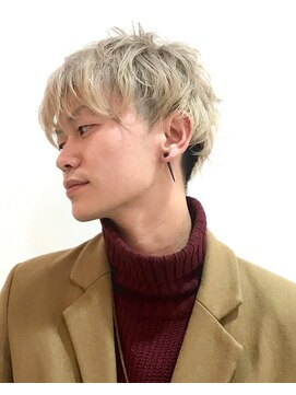 モップアップ(Mop up) マッシュショート×ハイトーン