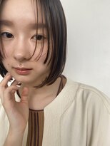 フォト 新宿(foto)&nbsp;グレーベージュ前髪パーマレイヤーカットダブルカラー髪質改善