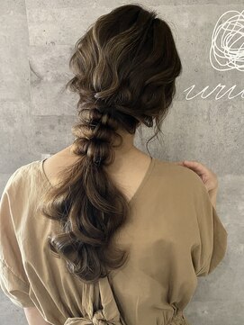 ヘアセット シャンプーアンドスパ専門店 ウルー(Uruu) 【編みおろし】天神/天神駅/ヘアセット/早朝