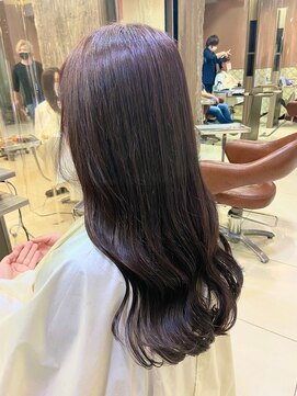 ヘアリゾートエーアイ 高田馬場店(hair resort Ai) 20代30代40代マロンベージュ/Aラインボブ/かきあげ[高田馬場駅]