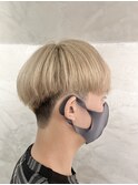 ショートマッシュ×ホワイトブロンド　【OWL六甲】