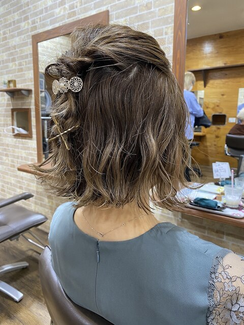 ショートお呼ばれヘアアレンジ