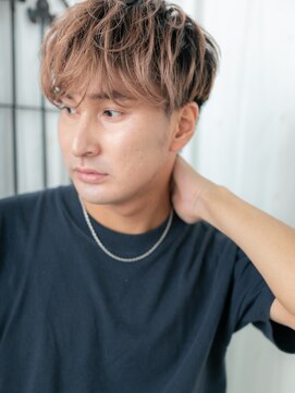 トニーアンドガイメン ホテル京阪仙台店(TONI&GUY MEN) 無造作に決める外国人風カラーツーブロックマッシュa仙台