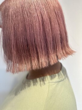 ネオヘアー 曳舟店(NEO Hair) ペールピンク/外ハネボブぷつっとボブピンキーショート曳舟