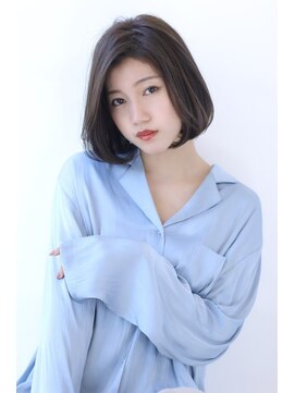 オーロ 緑地公園店(ORO) アッシュブラウン前下がり大人かわいい小顔フレンチボブ大人ボブ