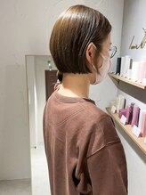 ラミエ バイ メルト 吉祥寺(lamie by melt)&nbsp;"久保田"ミニボブ大人ボブショートボブまとまるボブ前髪なし