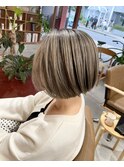 ハイライト コントラスト ミニボブ ハイトーン 奈良 西大寺