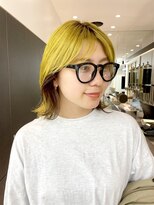 ロンドシエル 横浜(Lond ciel)&nbsp;イヤリングカラー/ケアブリーチ/ハイトーン/イエロー/横浜