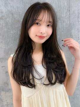 シーシンジュク 新宿南口(Sea shinjuku) 韓国風前髪×ショコラアッシュ【髪質改善/新宿/ふんわりカール】