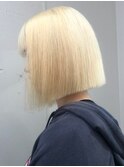 3888ニュアンスカラーグラデーションハイトーンカラー金髪ボブ