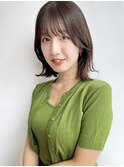 レイヤーボブ*前髪ありボブ*ミディアムレイヤー*30代40代も◎2