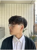 ハイライト/マッシュパーマ/ウルフ/アッシュブラック2